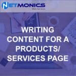 Writing Content For The Products/Services Page